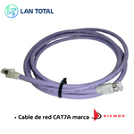 Cable Ethernet Cat7a - Cable de red redondo - Cable LAN 10Gbps 600MHz con conector RJ45