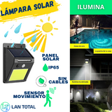 Lámpara Led Solar 48 COB con Sensor de Movimiento