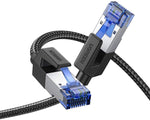 Cable Ethernet Cat 8 - Cable de red de nylon trenzado - Cable de LAN 40Gbps 2000MHz